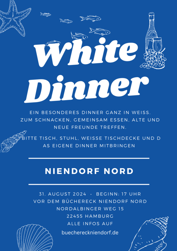 White Dinner Plakat Bild, dekorativ